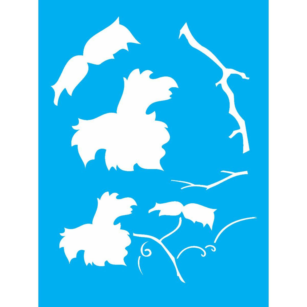 Stencil OPA 15x20 1795 Folhas de Uva - Palácio da Arte