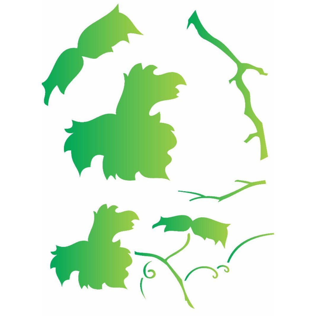 Stencil OPA 15x20 1795 Folhas de Uva - Palácio da Arte