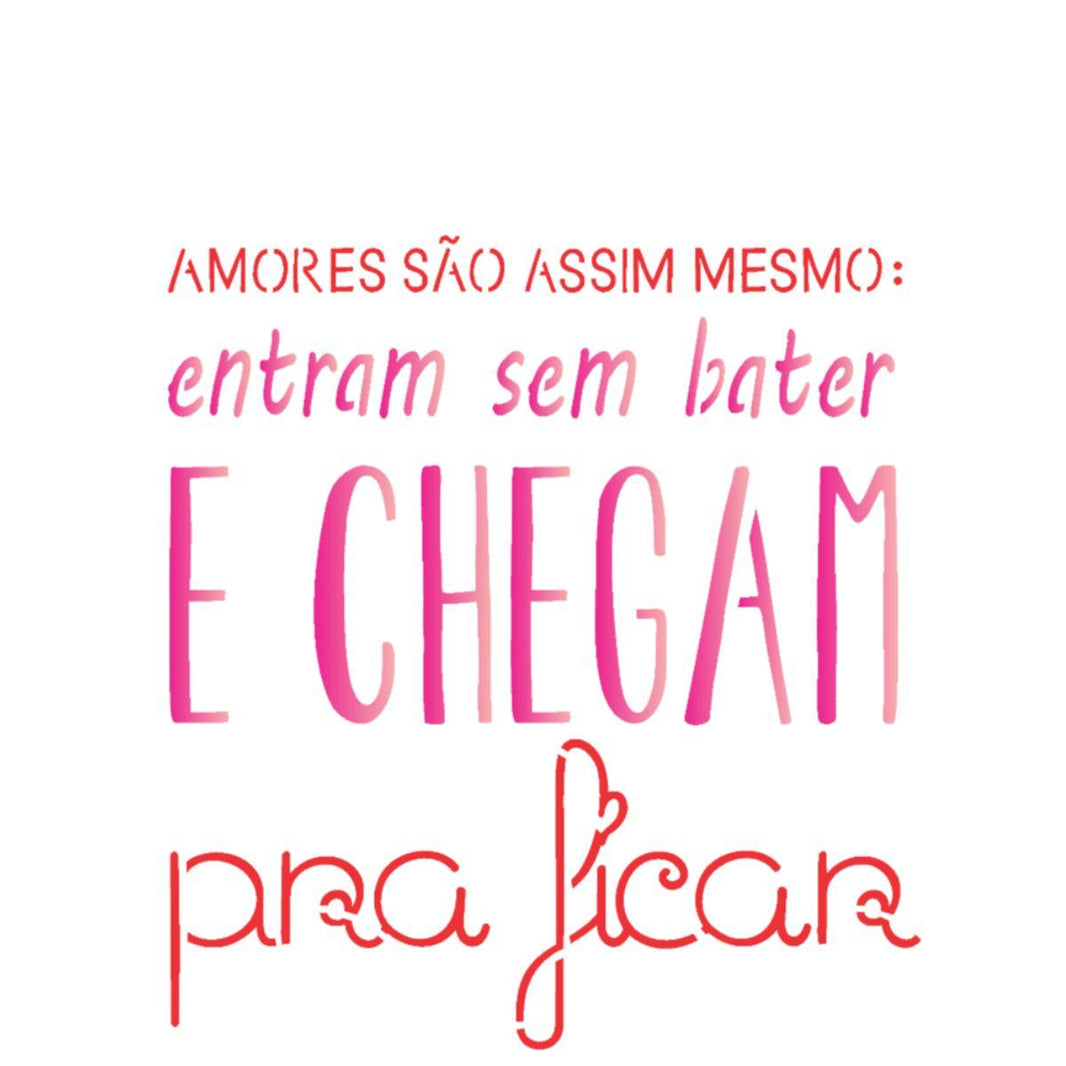 Stencil OPA 15x20 1836 Amores São Assim - Palácio da Arte