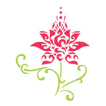 Stencil OPA 15x20 2245 Flor de Lotus Estilizado - Palácio da Arte