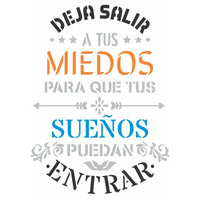 Stencil OPA 15x20 2843 Frase Deja Salir - Palácio da Arte