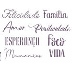 Stencil OPA 15x20 3310 Palavras Lettering II - Palácio da Arte