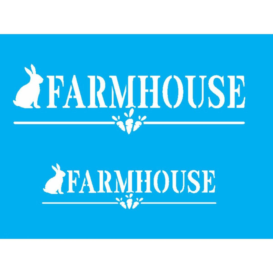 Stencil OPA 15x20 3483 Páscoa Farmhouse Coelho I - Palácio da Arte
