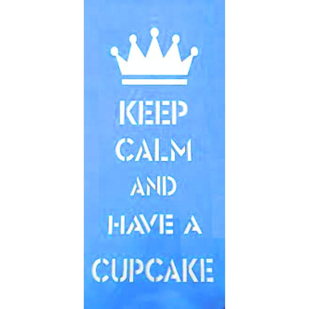 Stencil OPA 17x42 1396 Keep Calm And Have a Cupcake - Palácio da Arte