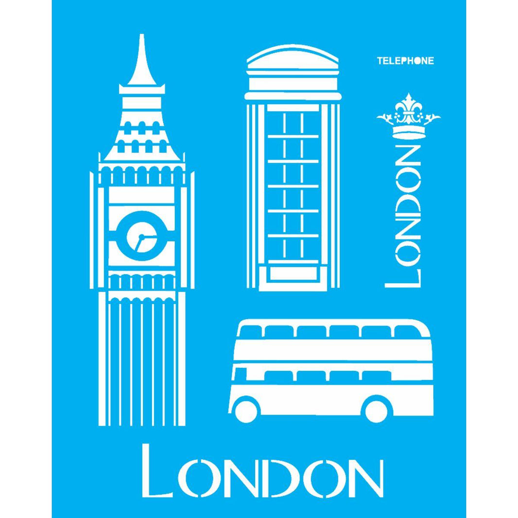 Stencil OPA 20x25 1161 Cidades London - Palácio da Arte