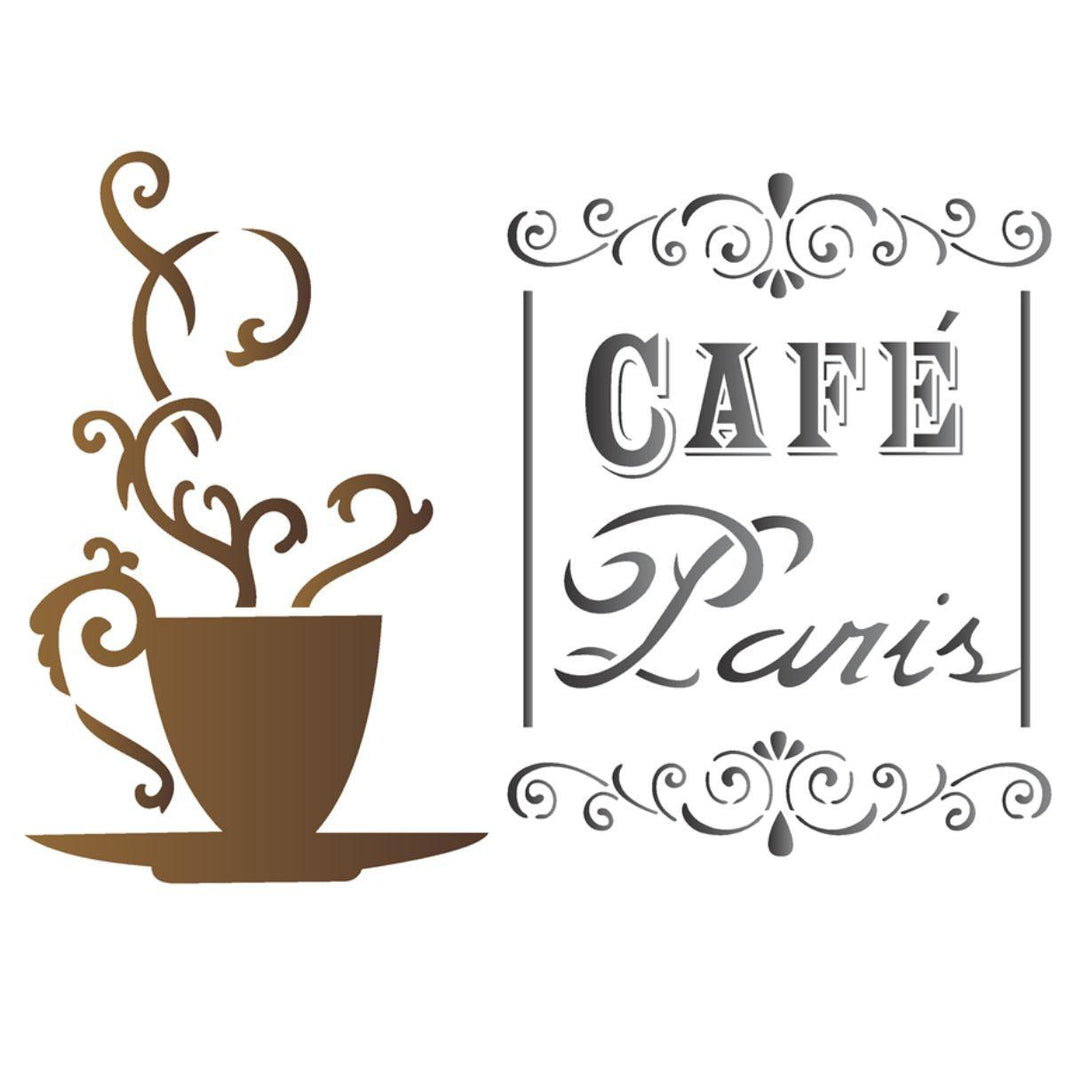 Stencil OPA 20x25 1435 Café Paris - Palácio da Arte