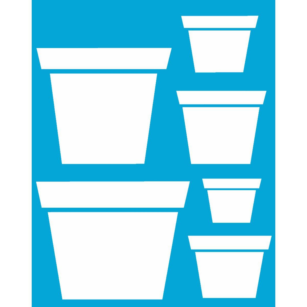 Stencil OPA 20x25 1457 Vasos - Palácio da Arte