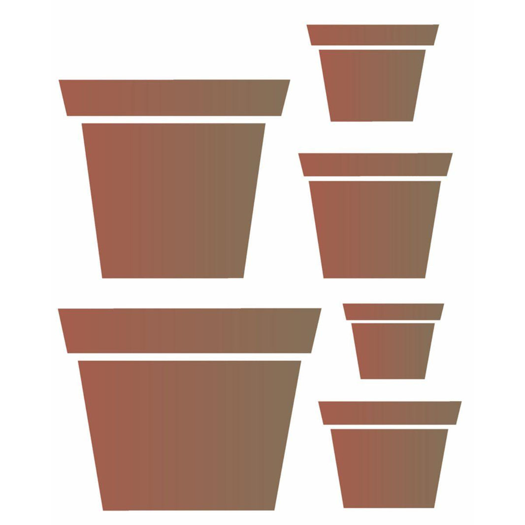 Stencil OPA 20x25 1457 Vasos - Palácio da Arte