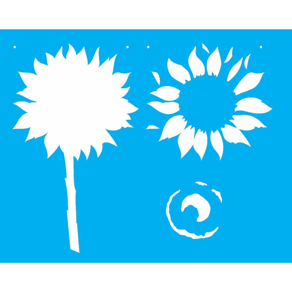 Stencil OPA 20x25 2062 Flor Girassol II - Palácio da Arte