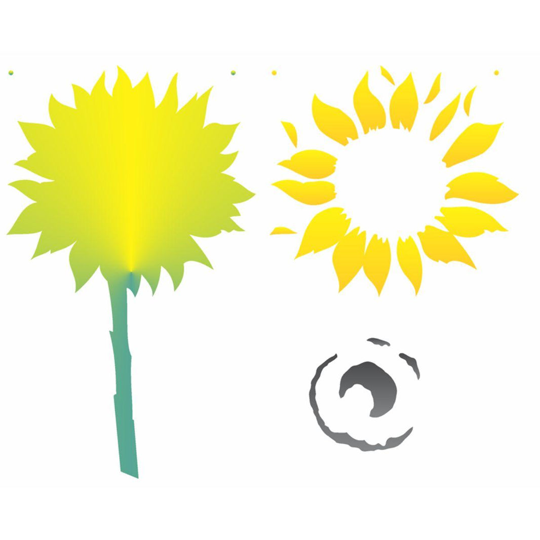 Stencil OPA 20x25 2062 Flor Girassol II - Palácio da Arte