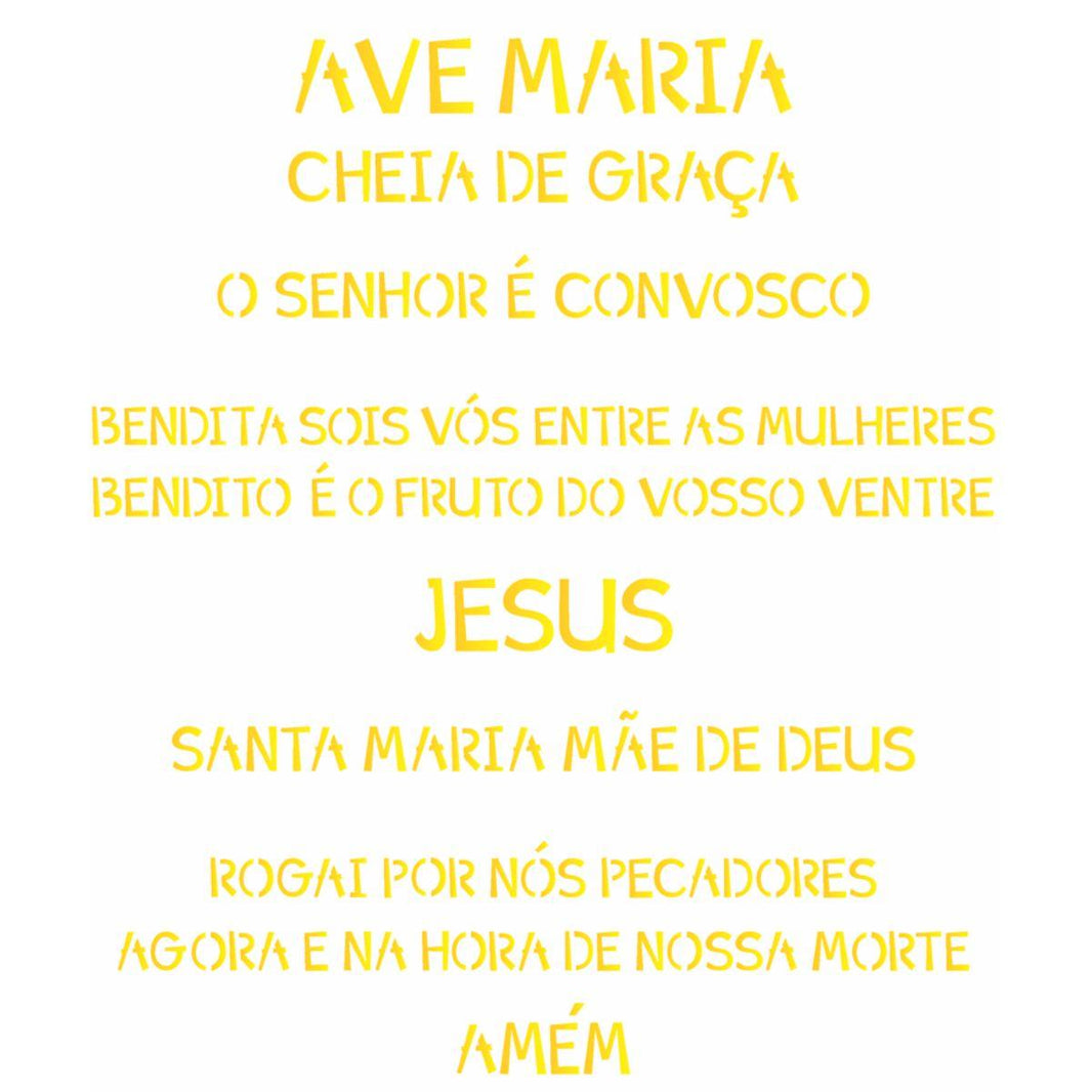 Stencil OPA 20x25 2193 Oração Ave Maria - Palácio da Arte