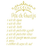 Stencil OPA 20x25 2287 Receita Pão de Queijo - Palácio da Arte