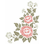 Stencil OPA 20x25 2582 Cantoneira Flores - Palácio da Arte