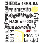 Stencil OPA 20x25 2850 Culinária Estamparia Queijo - Palácio da Arte