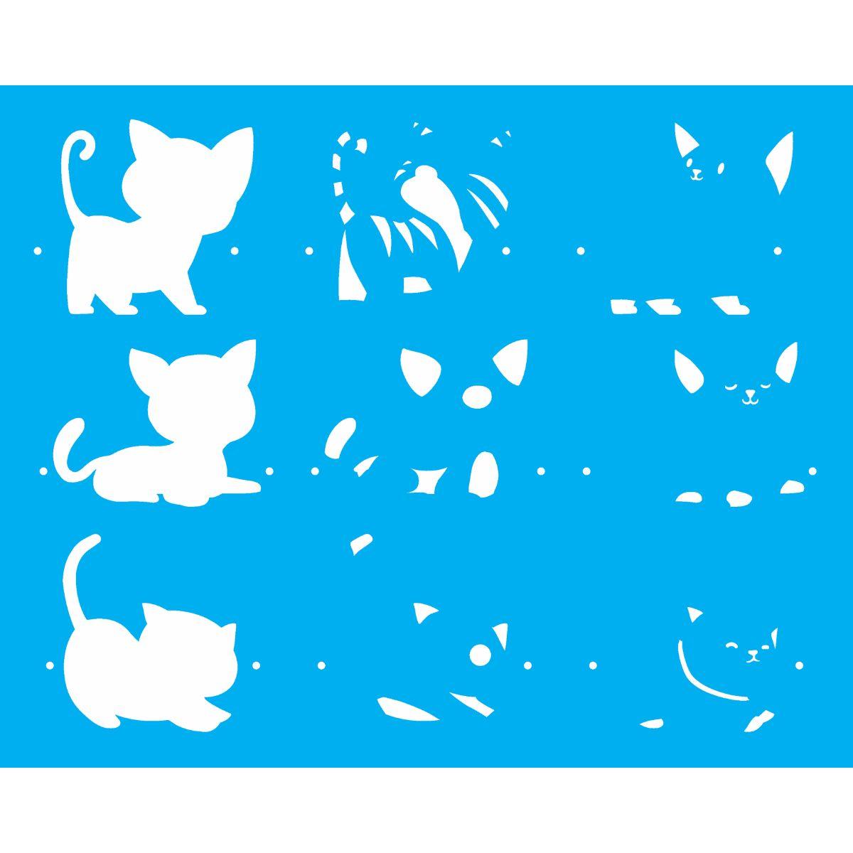 Stencil OPA 20x25 3025 Pet Gatinhos Fofos - Palácio da Arte
