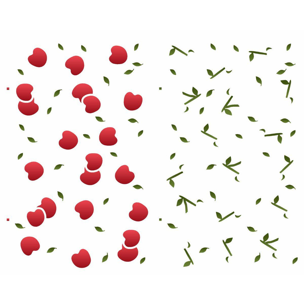 Stencil OPA 20x25 3170 Estamparia Frutas Cerejas - Palácio da Arte