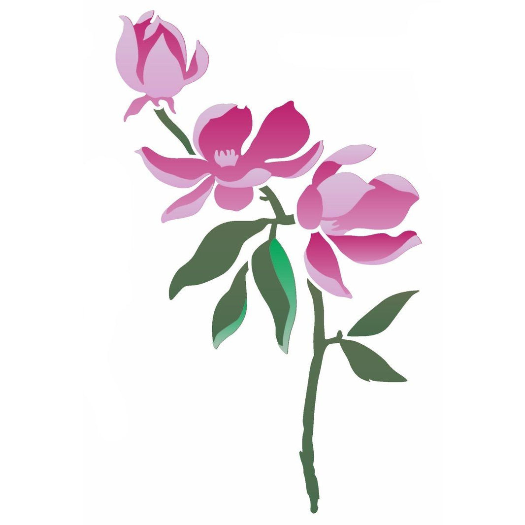 Stencil OPA 20x25 3176 Flor Magnólias - Palácio da Arte