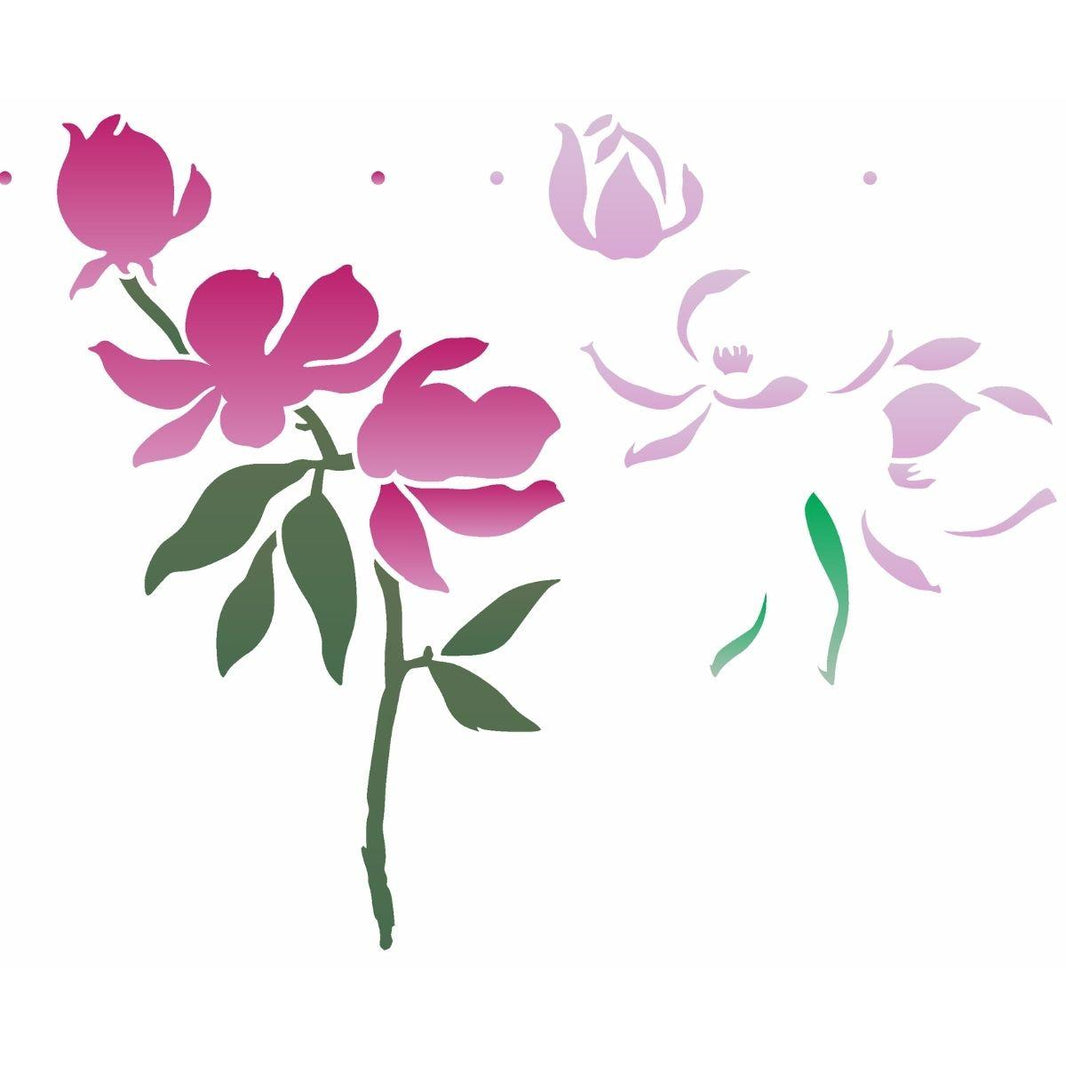 Stencil OPA 20x25 3176 Flor Magnólias - Palácio da Arte