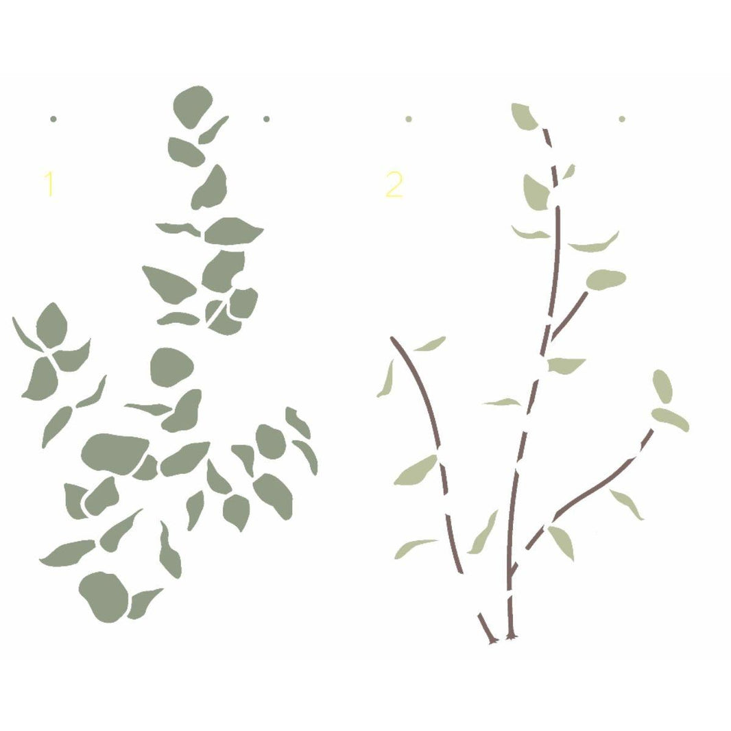 Stencil OPA 20x25 3223 Plantas Eucalipto - Palácio da Arte