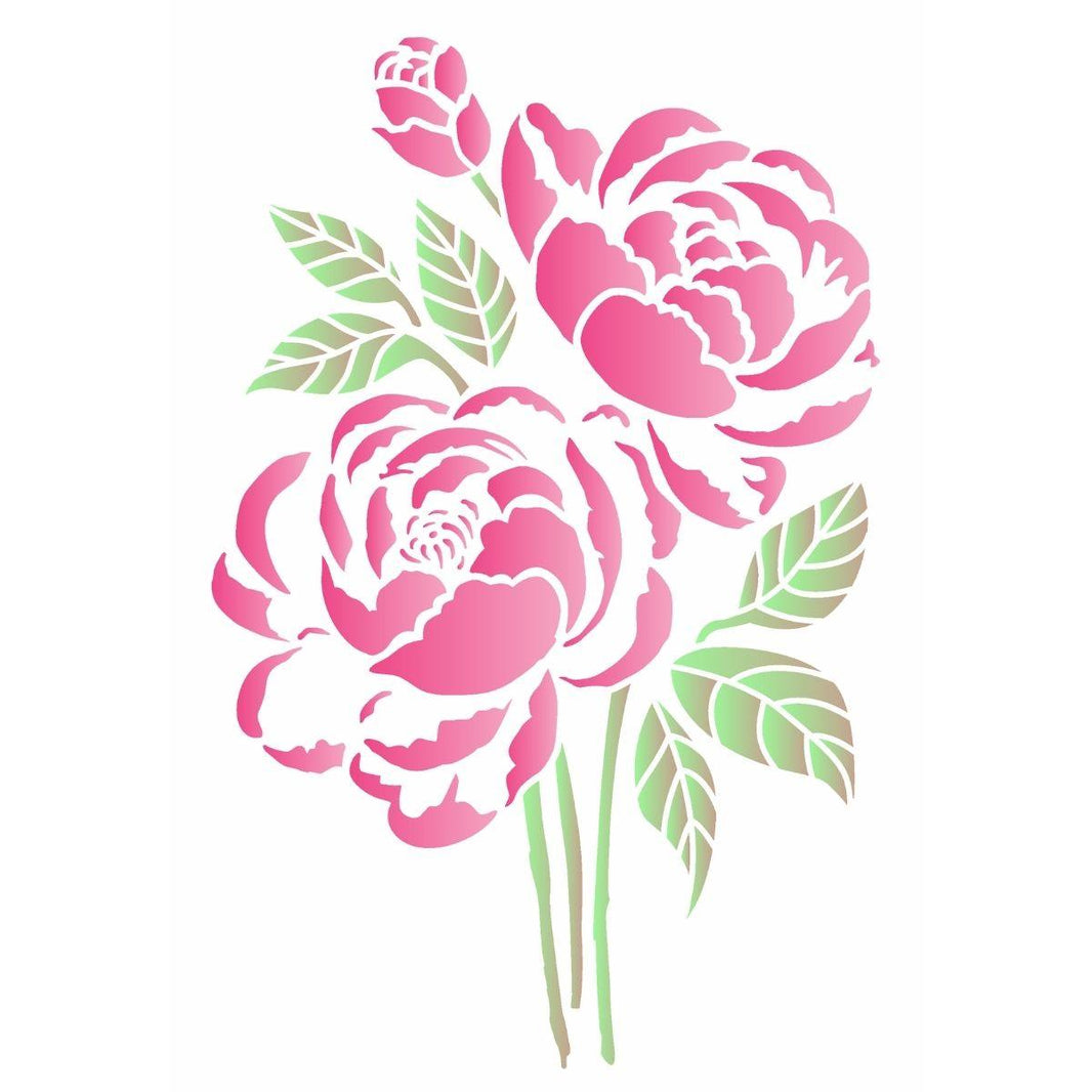 Stencil OPA 20x25 3407 Flores Camélias - Palácio da Arte