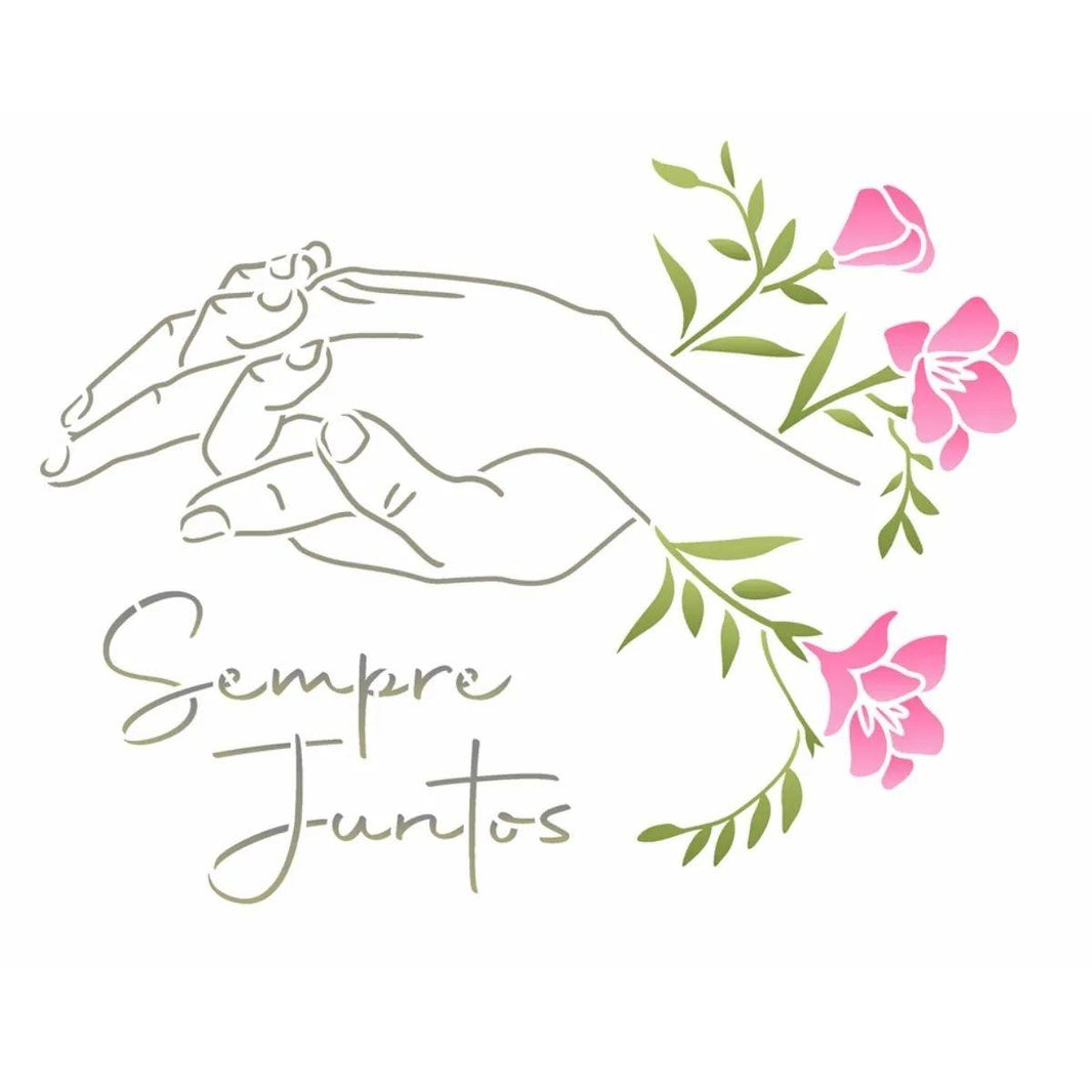 Stencil OPA 20x25 3434 Amor - Sempre Juntos - Palácio da Arte