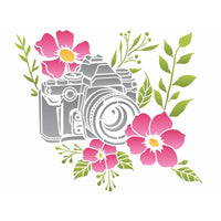 Stencil OPA 20x25 3435 Câmera Com Flores - Palácio da Arte