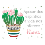Stencil OPA 20x25 3547 Frase Apesar dos Espinhos - Palácio da Arte