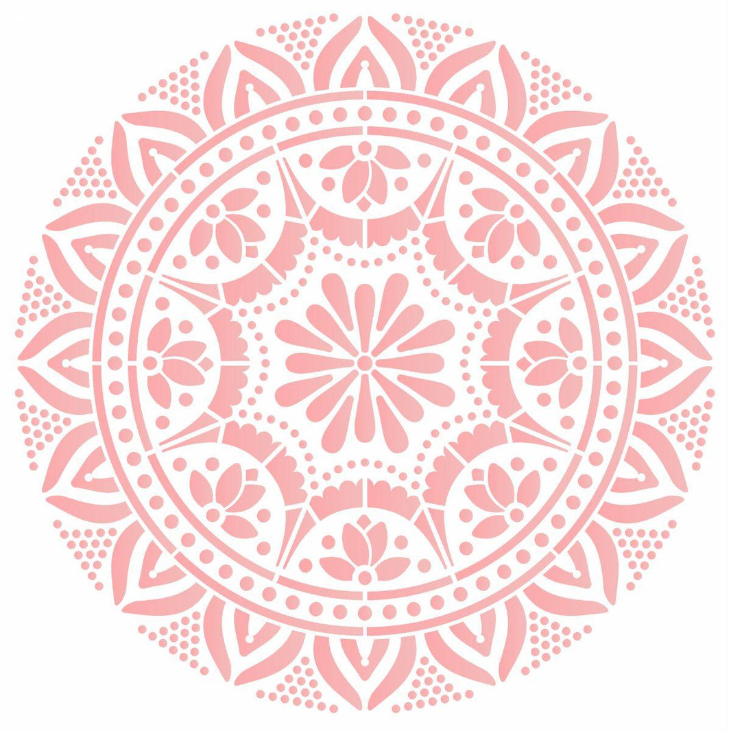 Stencil OPA 30,5x30,5 2596 Mandala Renda I - Palácio da Arte