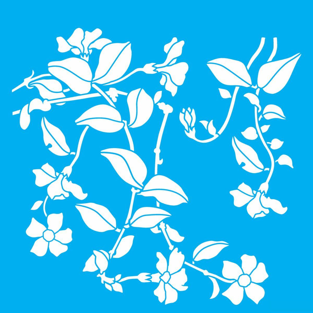 Stencil OPA 30,5x30,5 3225 Flor Tumbérgias - Palácio da Arte