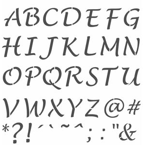 Stencil OPA 30,5x30,5 3418 Alfabeto Maiúsculo - Palácio da Arte