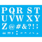 Stencil OPA 32x42 3064 Alfabeto Reto Maiúsculo II de II - Palácio da Arte