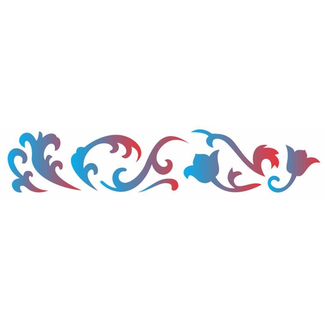 Stencil OPA 6x30 1826 Arabesco Tulipa - Palácio da Arte