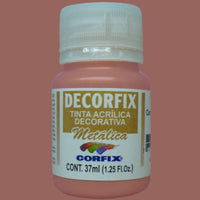 Tinta Acrílica Decorfix Corfix 37ml Metálica - Palácio da Arte