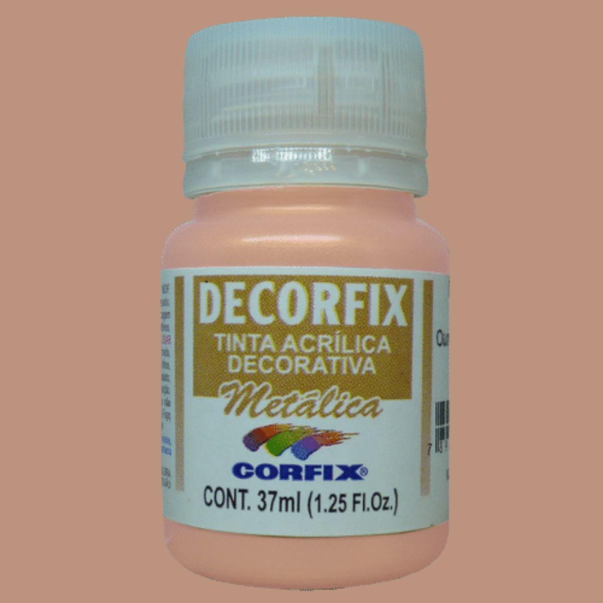 Tinta Acrílica Decorfix Corfix 37ml Metálica - Palácio da Arte