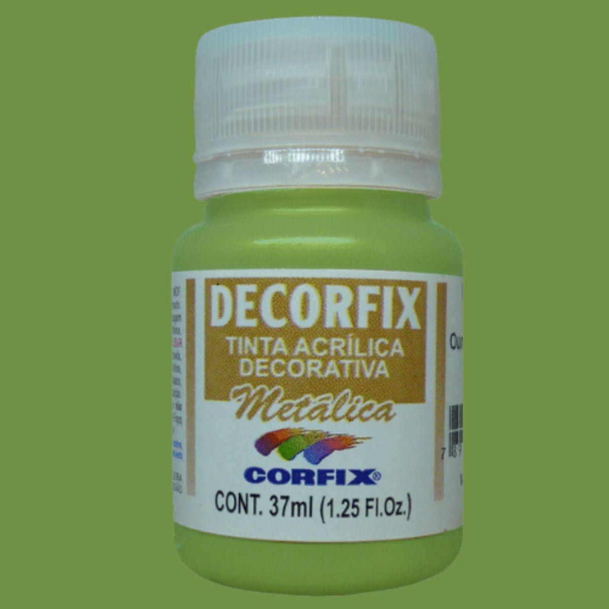 Tinta Acrílica Decorfix Corfix 37ml Metálica - Palácio da Arte