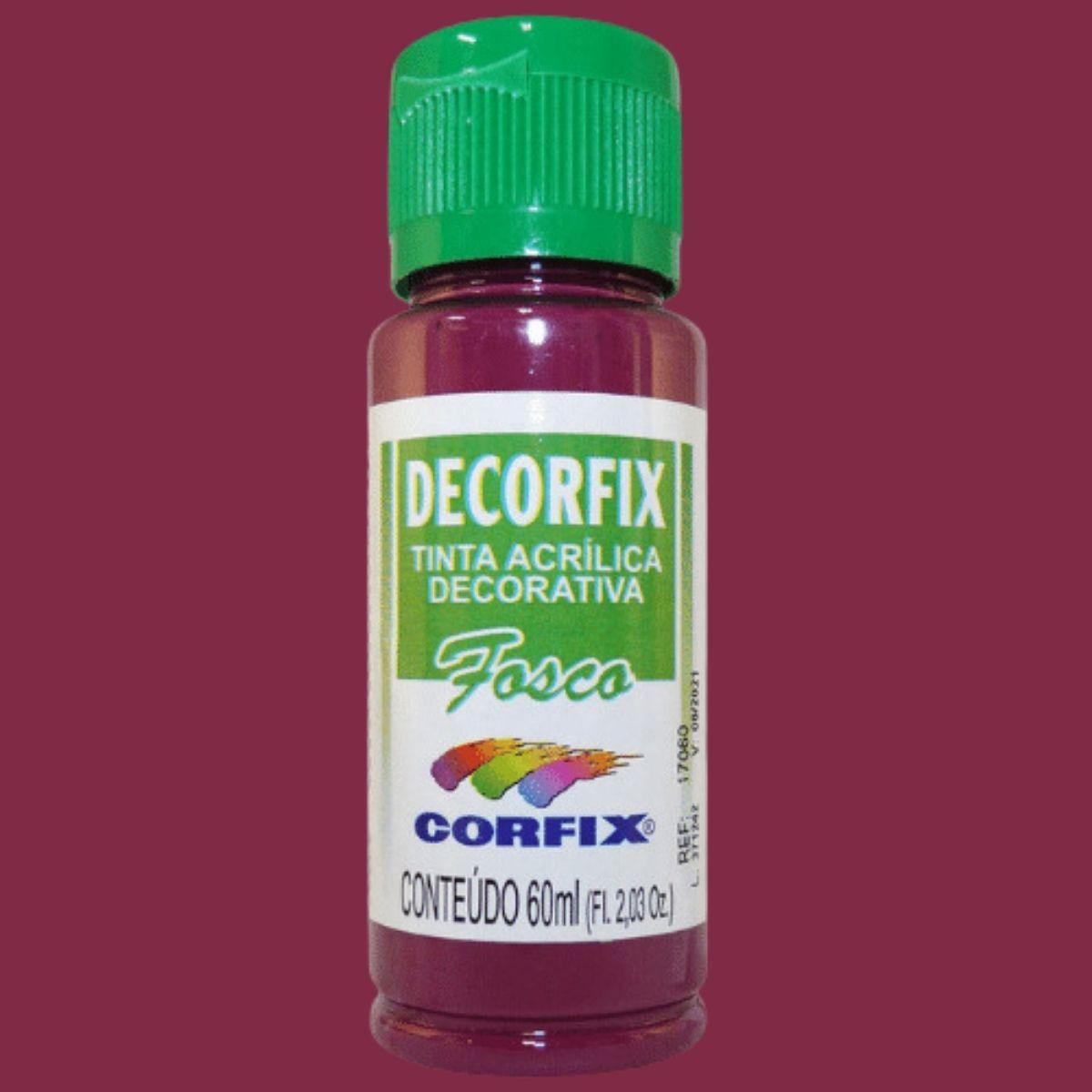 Tinta Acrílica Decorfix Corfix 60ml Fosca - Palácio da Arte