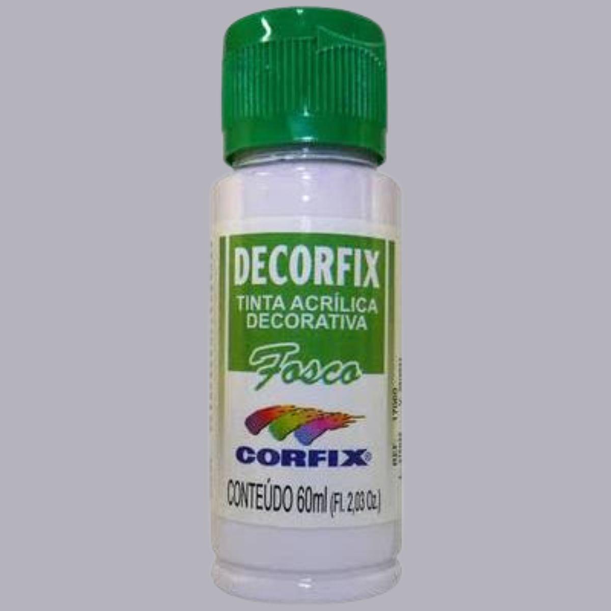 Tinta Acrílica Decorfix Corfix 60ml Fosca - Palácio da Arte