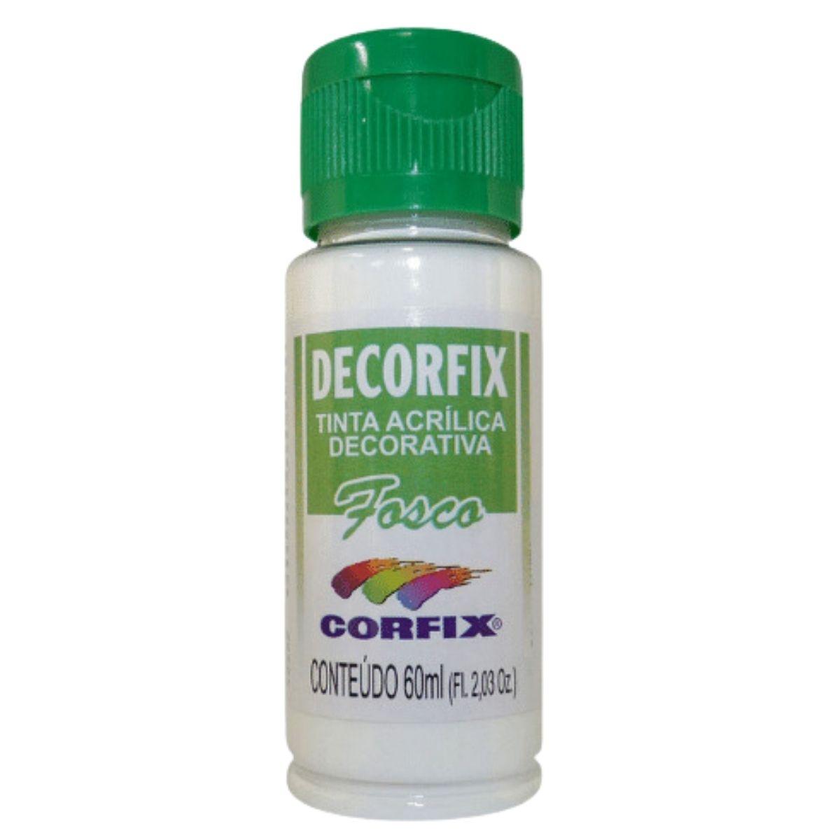 Tinta Acrílica Decorfix Corfix 60ml Fosca - Palácio da Arte
