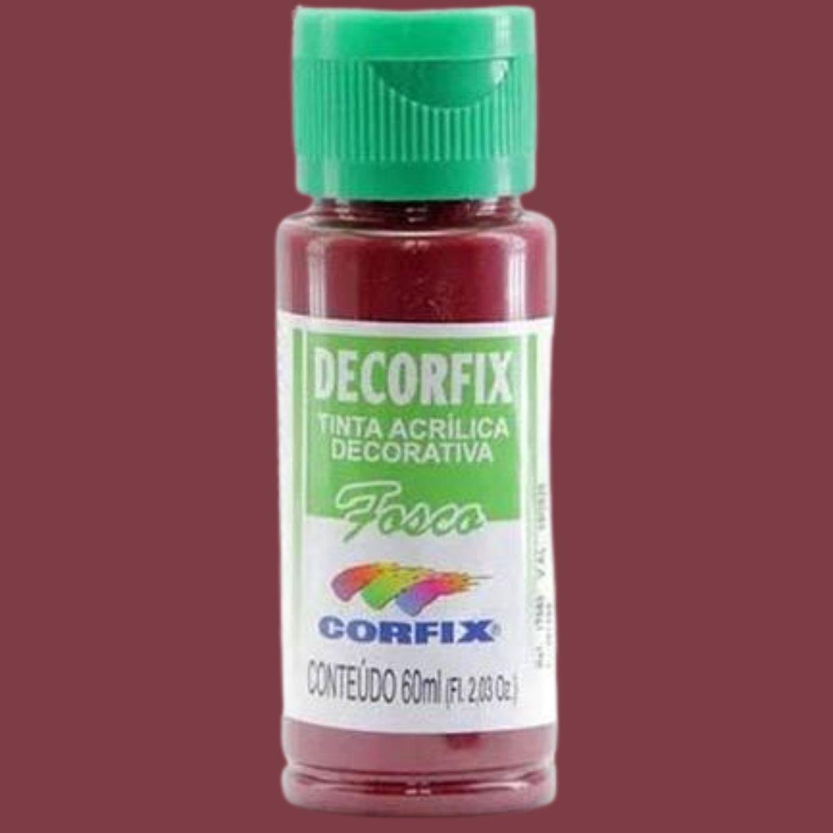 Tinta Acrílica Decorfix Corfix 60ml Fosca - Palácio da Arte