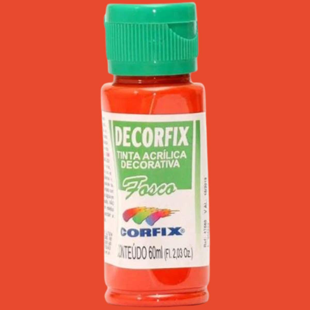 Tinta Acrílica Decorfix Corfix 60ml Fosca - Palácio da Arte