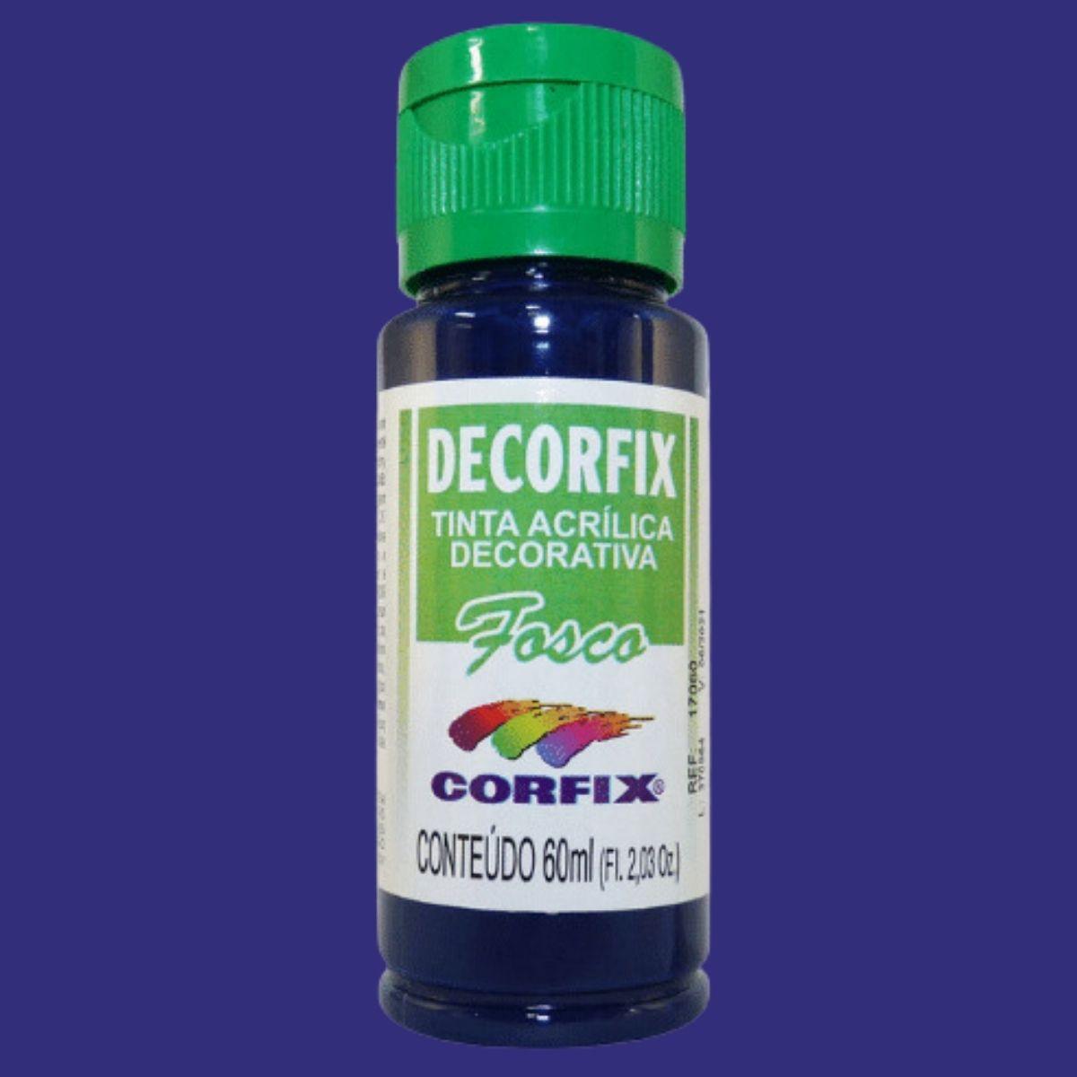 Tinta Acrílica Decorfix Corfix 60ml Fosca - Palácio da Arte
