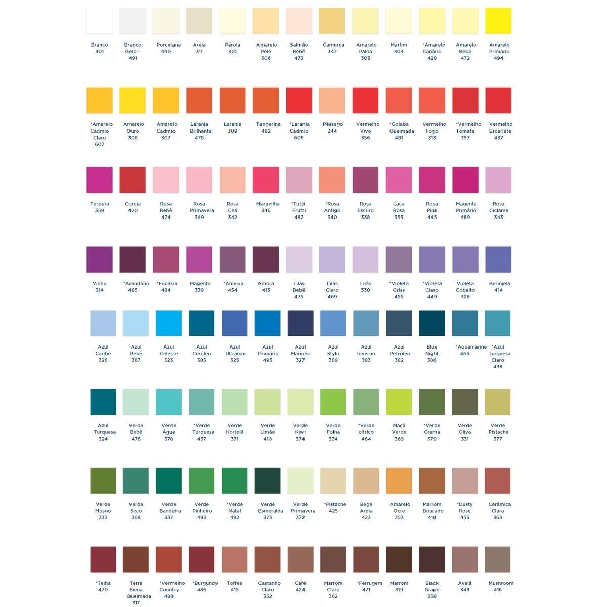 Tinta Acrílica Decorfix Corfix 60ml Fosca - Palácio da Arte