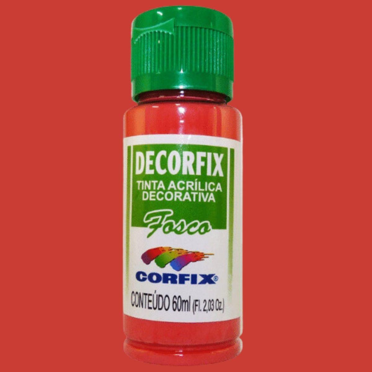 Tinta Acrílica Decorfix Corfix 60ml Fosca - Palácio da Arte