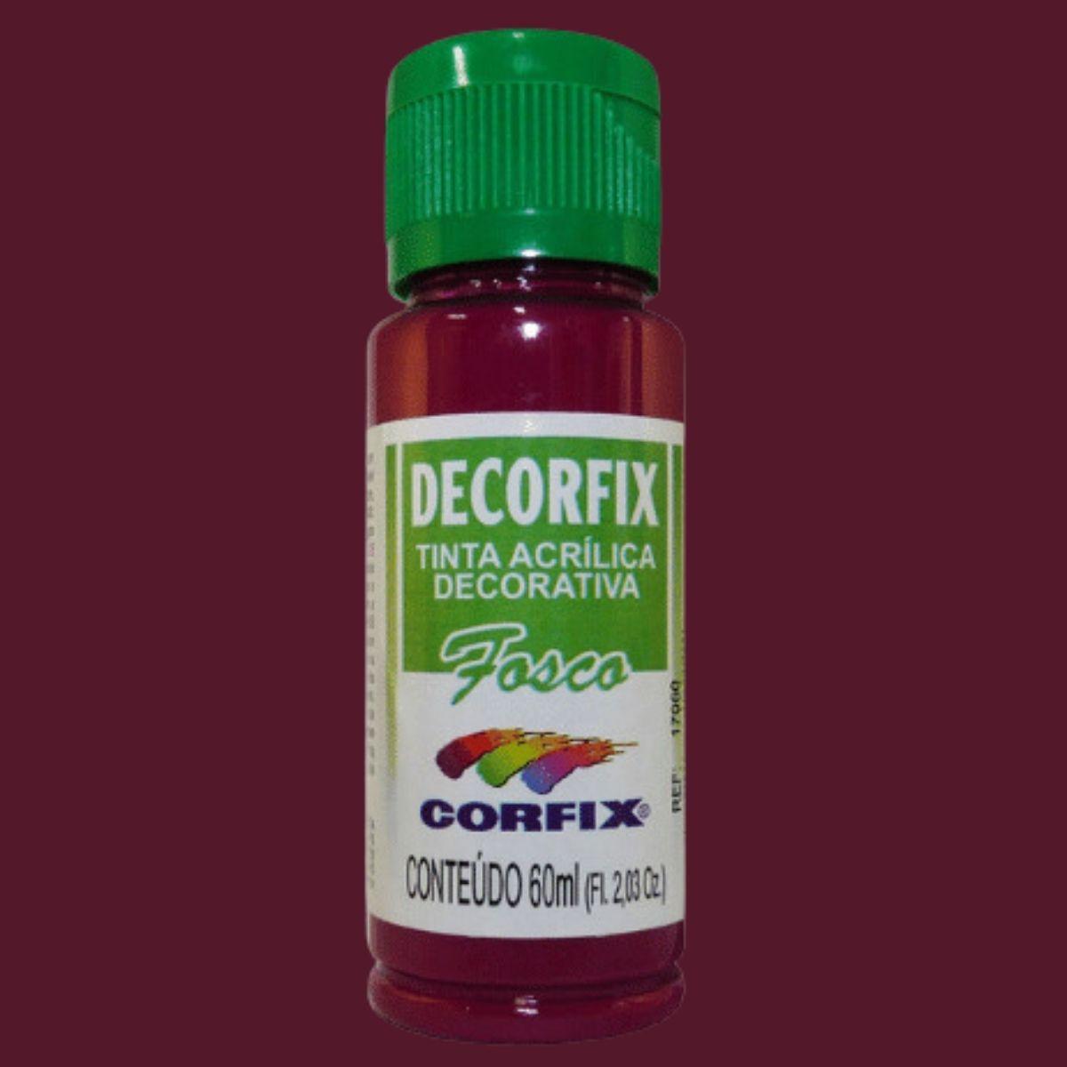 Tinta Acrílica Decorfix Corfix 60ml Fosca - Palácio da Arte