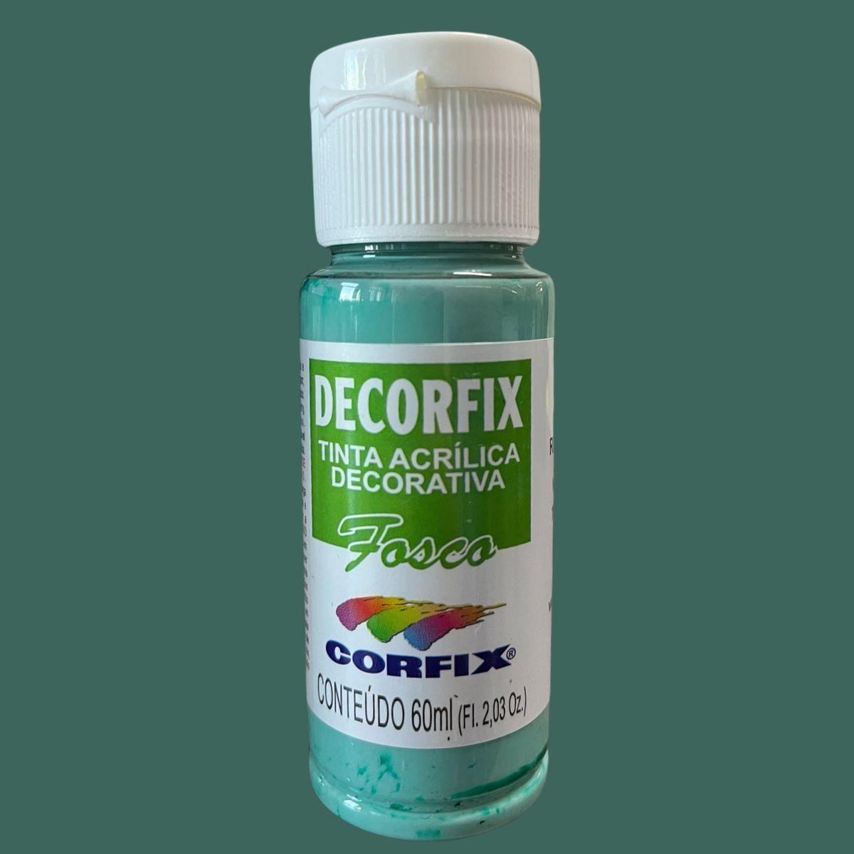 Tinta Acrílica Decorfix Corfix 60ml Fosca Tons de Verde - Palácio da Arte