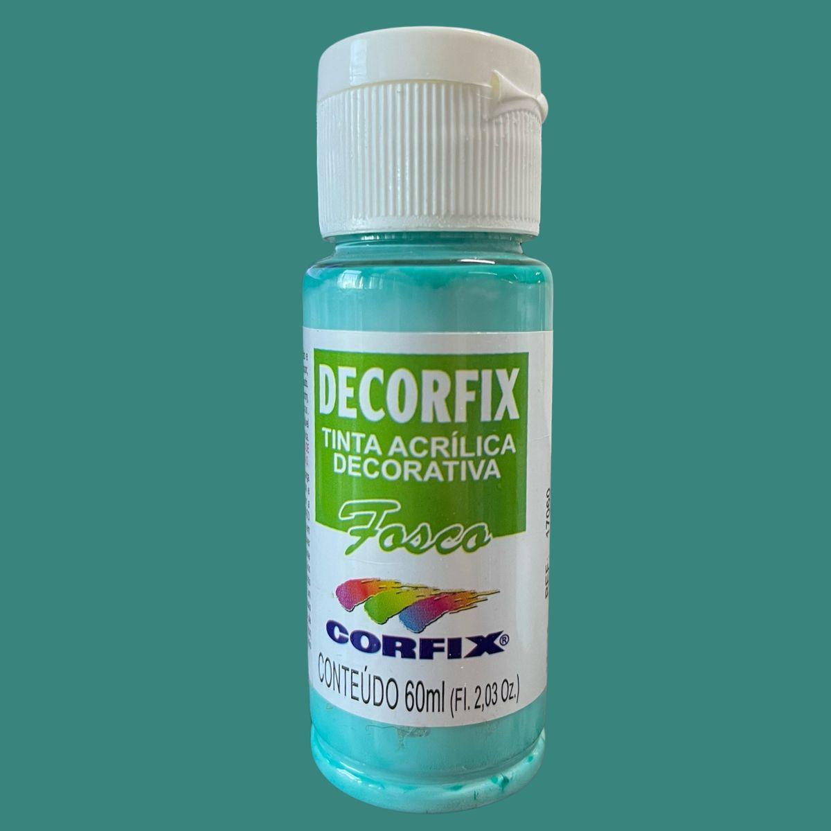 Tinta Acrílica Decorfix Corfix 60ml Fosca Tons de Verde - Palácio da Arte
