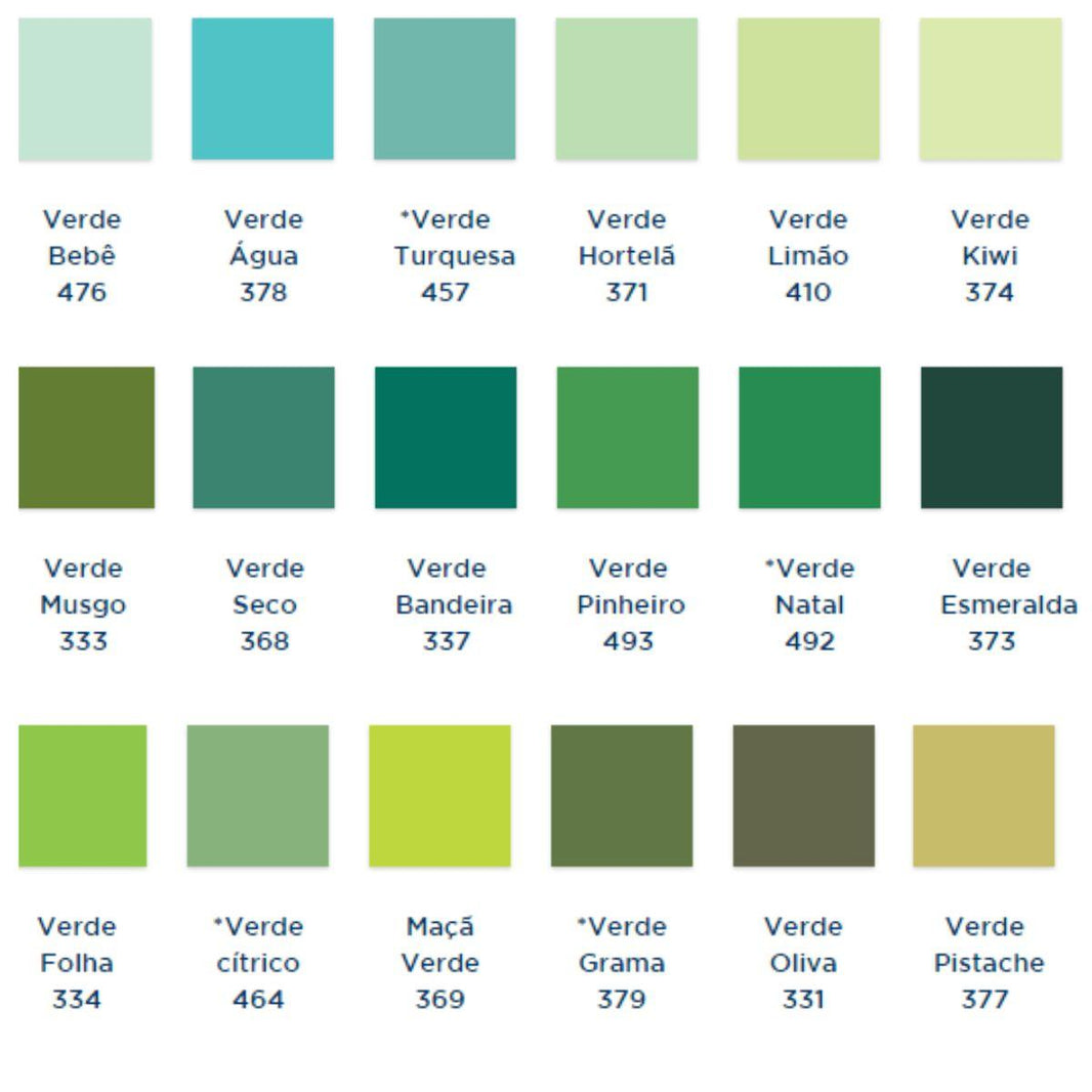 Tinta Acrílica Decorfix Corfix 60ml Fosca Tons de Verde - Palácio da Arte