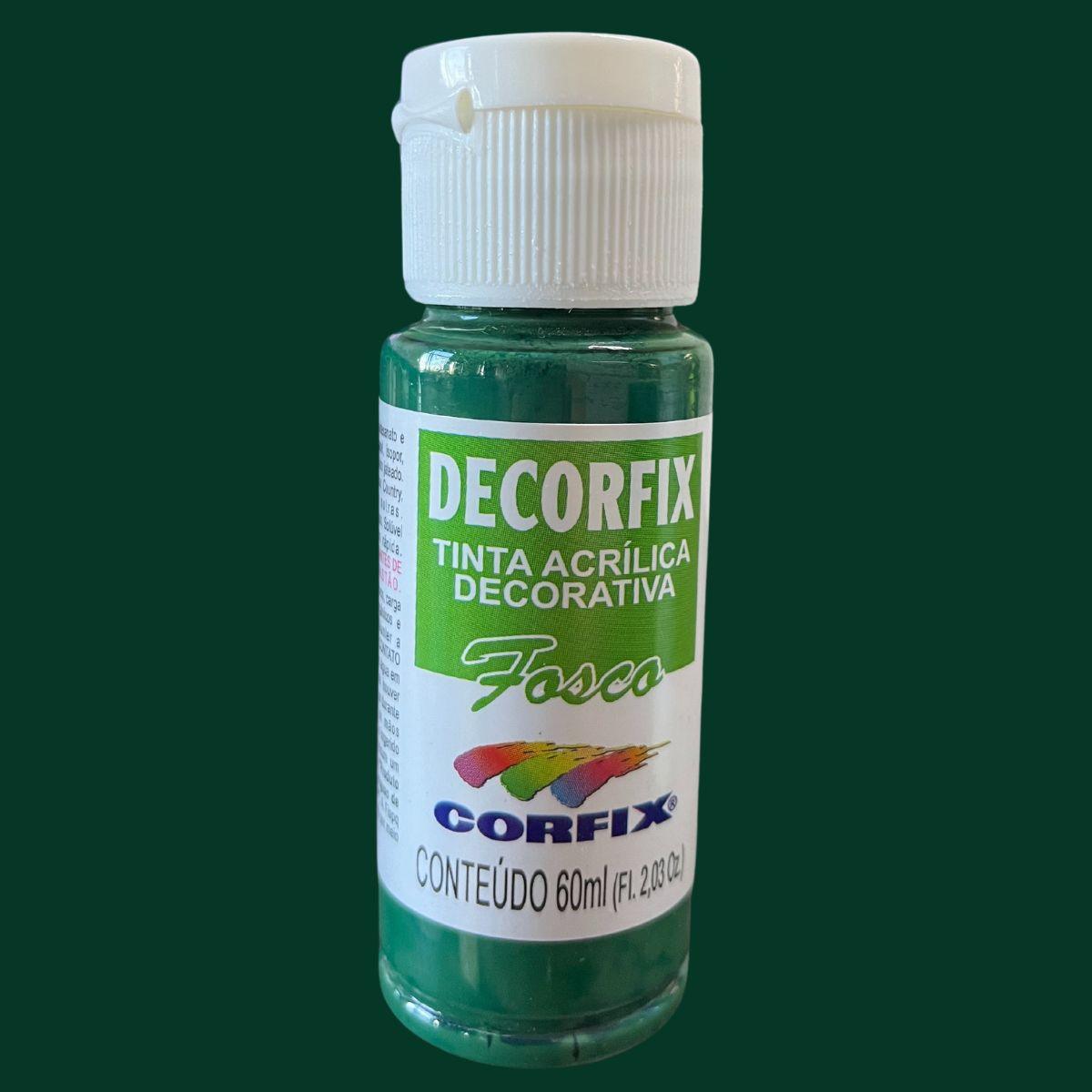Tinta Acrílica Decorfix Corfix 60ml Fosca Tons de Verde - Palácio da Arte