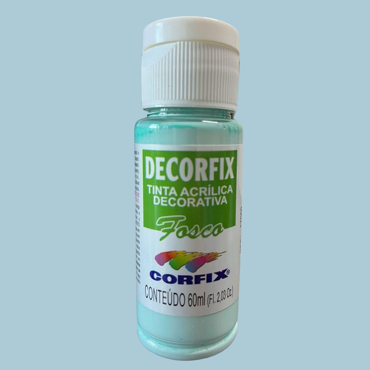 Tinta Acrílica Decorfix Corfix 60ml Fosca Tons de Verde - Palácio da Arte