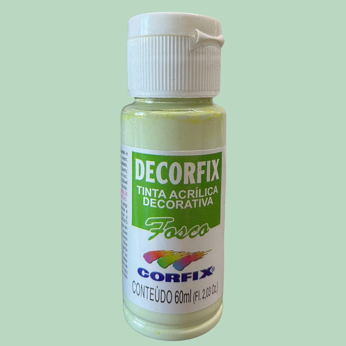 Tinta Acrílica Decorfix Corfix 60ml Fosca Tons de Verde - Palácio da Arte